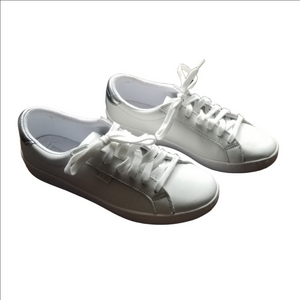 Keds White Leather Lace Up Sneaker Skate Shoe Ladies Size 5.5